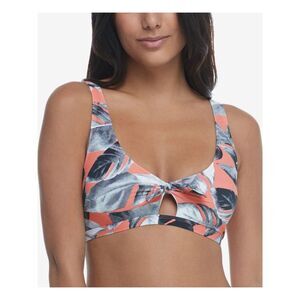 BODY GLOVE Women's Coral Keyhole Bikini Tie Lost May Swimsuit Top M